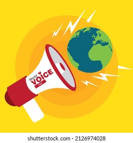 vector graphic of world voice day good for world voice day celebration simple and elegant