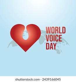 vector graphic of World Voice Day ideal for World Voice Day celebration.