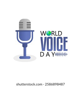 vector graphic of world voice day for world voice day celebration.
