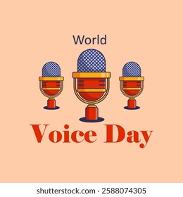 vector graphic of World Voice Day ideal for World Voice Day celebration