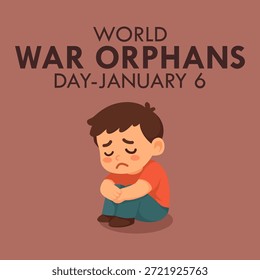 vector graphic of World War Orphans Day ideal for World War Orphans Day celebration