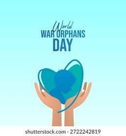 Vector graphic of World War Orphans Day for World War Orphans Day celebration.