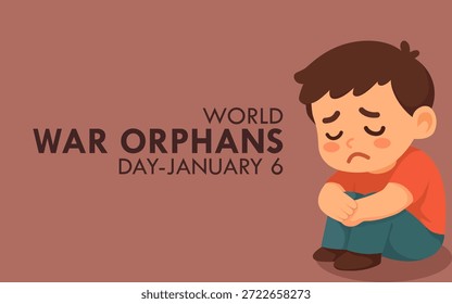 Vector graphic of World War Orphans Day ideal for World War Orphans Day celebration.
