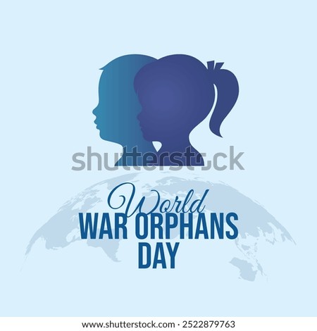 vector graphic of World War Orphans Day ideal for World War Orphans Day celebration.