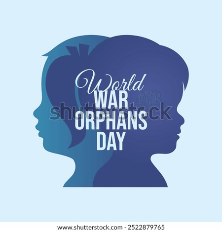 vector graphic of World War Orphans Day ideal for World War Orphans Day celebration.