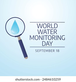 vector graphic of World Water Monitoring Day ideal for World Water Monitoring Day celebration.