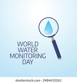 vector graphic of World Water Monitoring Day ideal for World Water Monitoring Day celebration.