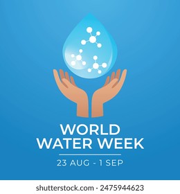 vector graphic of World Water Week ideal for World Water Week celebration.