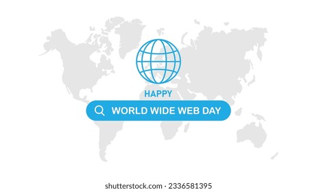 vector graphic of world wide web day good for world wide web day celebration.