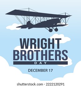 vector graphic of wright brothers day