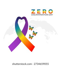 vector graphic of Zero Discrimination Day ideal for Zero Discrimination Day celebration