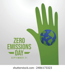 vector graphic of Zero Emissions Day ideal for Zero Emissions Day celebration.
