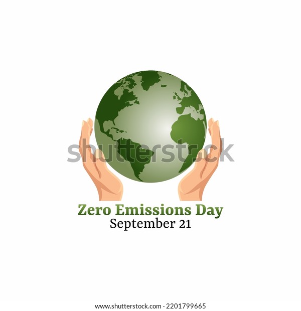 Vector Graphic Zero Emissions Day Good Stock Vector Royalty Free