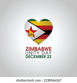 vector graphic of zimbabwe unity day good for zimbabwe unity day celebration. flat design. flyer design.flat illustration.