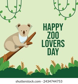 vector graphic of Zoo Lovers Day ideal for Zoo Lovers Day celebration.