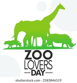 vector graphic of Zoo Lovers Day ideal for Zoo Lovers Day celebration.