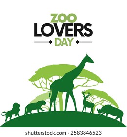 vector graphic of Zoo Lovers Day ideal for Zoo Lovers Day celebration.