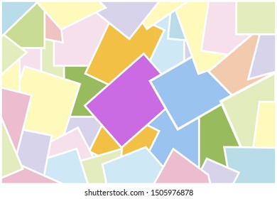 vector graphical geometry lines and rectangles print, texture, white background