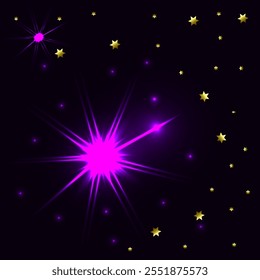 Vector graphics. Abstract background with stars.