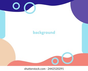 Vector graphics, abstract background in trend colors for presentation, banner, inscription