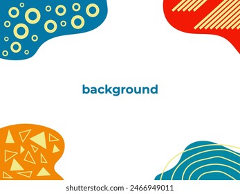 Vector graphics, abstract background in trend colors for presentation, banner, inscription