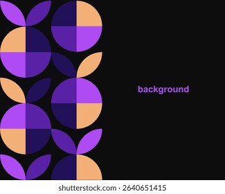 Vector graphics, abstract background in trend colors for presentation, banner, inscription