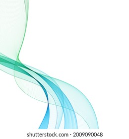 Vector graphics. abstract image. water, sea, ocean, air, freshness, summer. Abstract wave