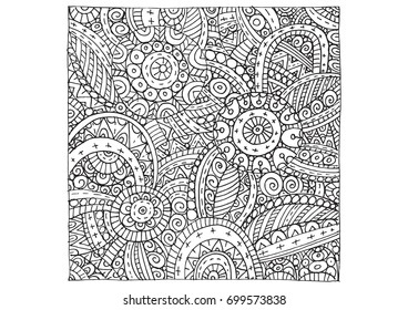 Vector graphics with abstract outline pattern