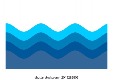 Vector graphics, abstract water wave vector, illustration design of wave background