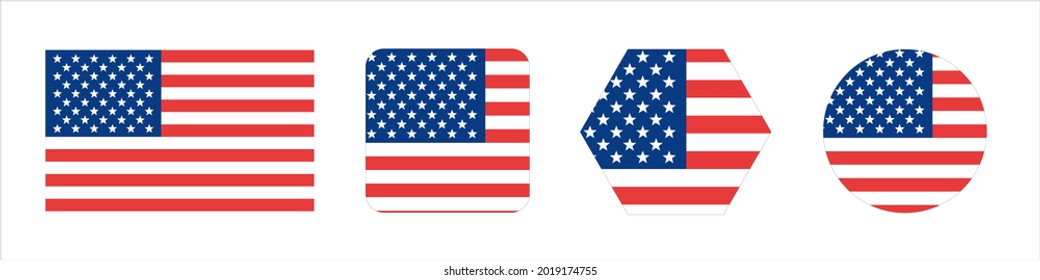 Vector graphics of American flag image. Vector illustration of American flag. American flag.