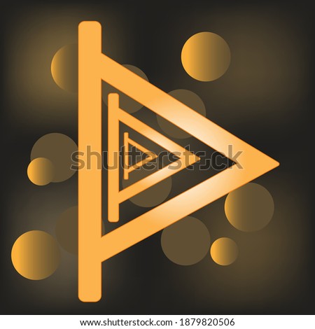 
Vector graphics of an ancient rune of fertility and wealth