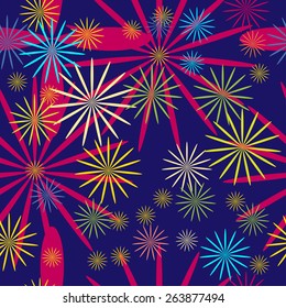 Vector graphics, artistic, stylized  seamless pattern with the image of stars.