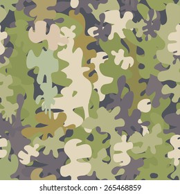 Vector graphics, artistic, stylized  seamless pattern with the image camouflage.original print can be used for fabric design, wallpaper, wrapping papers.