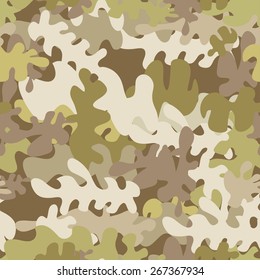 Vector graphics, artistic, stylized  seamless pattern with the image camouflage.original print can be used for fabric design, wallpaper, wrapping papers.