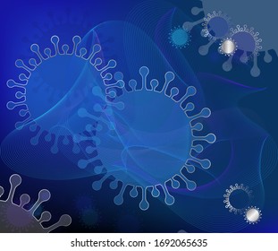 Vector Graphics Background Image Covid19 Coronavirus Stock Vector ...