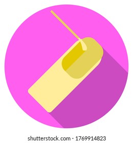 Vector graphics, beauty and fashion icon, manicure. Flat design.