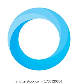 vector graphics of a blue circle logo