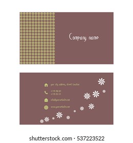 Vector graphics. Business card.