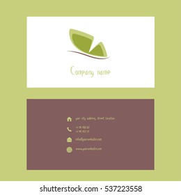 Vector graphics. Business card.