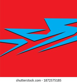 Vector graphics of car pattern. abstract racing