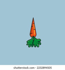 vector graphics of a carrot in color. Can be used in advertisements, on websites, and printed