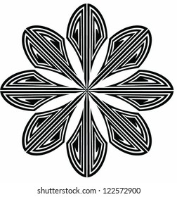 Vector graphics: circular design/decorative element