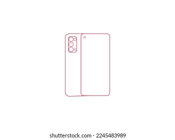 gráficos vectoriales y teléfono coincidente con clipart
