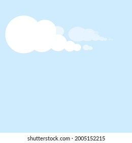vector graphics with clouds background