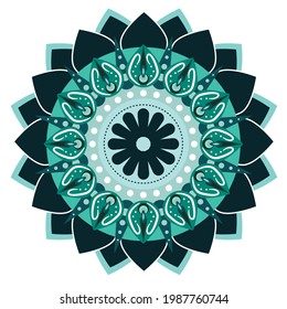 vector graphics of colorful design mandalas with unique carvings. suitable for ceramics, tattoos, stickers, digital printing etc