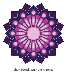 vector graphics of colorful design mandalas with unique carvings. suitable for ceramics, tattoos, stickers, digital printing etc