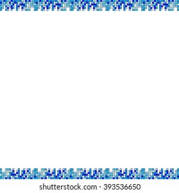 Vector graphics. Coloured mosaic. For web design, graphic arts, presentations, textile industry. The white field for the text
