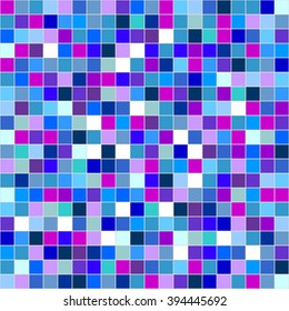 Vector graphics. Coloured mosaic. For web design, graphic arts, presentations, textile industry. The white field for the text