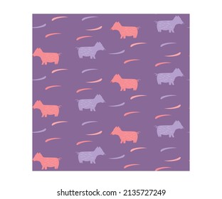 Vektorgrafik süßer kleiner Dschungelmuster mit bezaubernden Tieren. Sehr geeignet zum Bedrucken von Medien zum Verpacken von Papier, Mustern auf Kinderbekleidung, Tapeten usw.