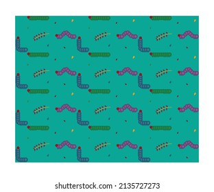 gráficos vectoriales de adorable pequeño patrón de jungla con animales adorables. Muy adecuado para imprimir papel de envoltura, patrones de ropa para niños, papel tapiz, etc.